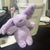 Snugly Stuffed Bunny Plush Keychain for Bags and Keys