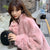 Winter Season Cropped Faux Mink Fur Coat for Women