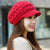 Women's Braided Baggy Knit Crochet Beanie Hat for Winter