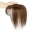 Realistic-Looking Clip-In Hair Topper with Bangs for Women