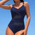 Slim Fit See-Through Seaside Chic Mesh Fabric One-Piece Beachwear