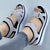 Summer Go-To Criss-Cross Strap Wedge Heeled Sandals