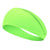 Sweat-absorbing Wide Elastic Fluorescent Headband for Active Wear