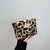 Fluffy Leopard Print Plush Cosmetic Handbag for Travel and Touch-Ups