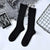 Trendy Ripped Knit Socks for Women in Punk Goth Style