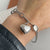 Heirloom-Style Teddy Bear and Heart Charm Sterling Silver Bracelets