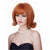 Vintage 1950s-Inspired Curly Bob Wig with Bangs for Retro Looks