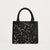 Intricate Floral Embroidery Handbag with Faux Pearl Details