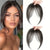 Natural-Looking Clip-In Middle-Part Bangs Extensions
