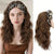 Wild Leopard Print Short Curly Headband Wigs for Women