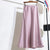 High Rise Satin Skirt with Stretch Waist for Women