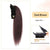 Straight Hair Wig Ponytail with Black Polka Dot Claw Clip