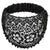 Women's Elastic Headbands with Faux Pearls and Floral Lace Details