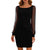 Party-Ready Women's Plus Size Glam Sequin and Mesh Evening Dress