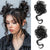 2-Piece Messy Bun with Tendrils Hair Extensions for Women