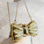 Cute & Mini Bow-Design Metallic Finish Evening Bag