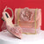 Sparkling Fashion Pair of Rhinestone-Studded Women's Shoes and Bag Set