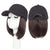Adjustable Baseball Cap with 6-inch Short Straight Hair Extensions