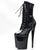 Party-Ready Black High Heel Stiletto Platform Boots with Lace-up Style
