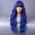 Color-Pop Long Wavy Hair Wig with Bangs for Women’s Trendy Looks