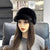 Women's Solid Color Plush Winter Faux Mink Fur Hat