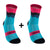 Two Pairs of Sport-Ready Breathable Outdoor Road Cycling Socks