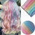 Shimmering Multicolor Clip-In Hair Extensions with Colorful Tinsel