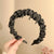 Korean-style Pleated Fabric with Stylish Rhinestone Detailing Headband