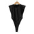 Women's Summer Sleeveless Bodycon Bodysuit with Padded Shoulders
