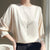 Women's Urban Elegance Loose Style O-neck Basic Blouse
