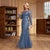Elegant Sequin Mermaid Dress with Long Sleeves for Formal Events