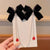 Sweet Fashion Pearl Chain Bow Hair Clips for Little Girls