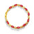 Exquisite Zircon Embellished Bracelet with Easy-hook Clasp for Women