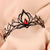 Intricate Design Black Metal Tiara with Rhinestone