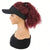 Summer Ready Sun Visor Hat with 12inch Curly Hair Extensions