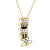 Enamel Glaze Teapot Cup Pendant Necklace for Women