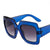 Summer Must-Have Oversized Square Gradient Leopard Sunglasses