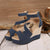 Summer Must-Have Faux Suede Espadrille Wedges with Ankle Strap