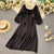 Chic Elegant Square Collar Puff Sleeve Maxi Dress for Women