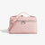 Simple Chic Textured Top Handle Handbag with Double-Zipper Closure