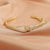Sparkling Knotted Zirconia Open Bracelets for Women