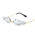 Rimless Women's Summer Must-Own Sunglasses with Fire Flame Design
