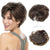 Short Pixie Cut Style Clip-In Hair Topper with Bangs