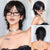 Edgy Short Black Mullet Wig with Bangs for Alternative Fashion