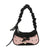 Aesthetic Handbag with Red Plaid Scrunchie Strap Underarm Bag