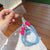 Decorative Heart Pendant Phone Chain with Braided Cord Design