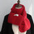 Women's Solid Color Knitted Thick and Warm Winter Scarves