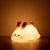 Cute USB Rechargeable Silicone LED Night Light for Bedroom
