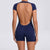 Women's Padded Sporty Jumpsuit for Gym and Fitness Workouts