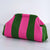 Colorblock Striped Clutch Bag with Textured Knit Finish